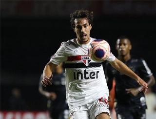 Igor Gomes, meia são-paulino. Foto: Rubens Chiri/São Paulo FC