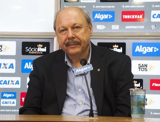 José Carlos Peres, presidente do Santos. Foto: Ivan Storti/Santos FC