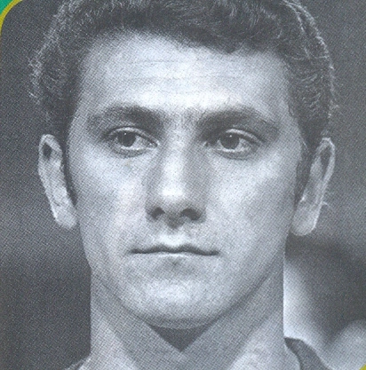 Baldochi no Palmeiras, no começo dos anos 70. Foto: Revista oficial do Palmeiras
