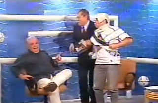 Em 2002, comentaristas debateram o título corintiano na Copa do Brasil. Foto: Reprodução