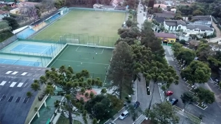 Vista aérea atual do Saint Moritz, clube na Serra da Cantareira. Foto: Reprodução