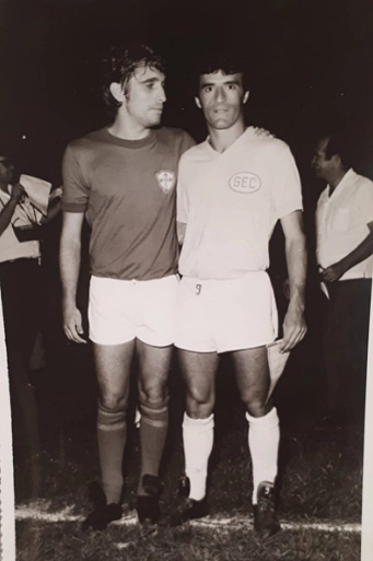 Nos anos 70, Marinho Peres e Pinho. Foto: arquivo pessoal de Pinho