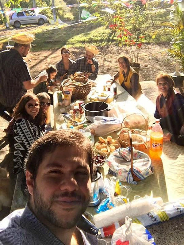 Em 15 de julho de 2017, festa 
