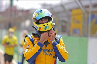 O gaúcho de Novo Hamburgo ainda não venceu, mas está na ponta do campeonato. Foto: Carsten Horst/Hyset