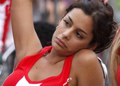 Larissa Riquelme  - Modelo e torcedora s&iacute;mbolo da Sele&ccedil;&atilde;o Paraguaia