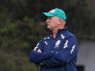 Em conversa com Vampeta, Scolari não fechou as portas para o Timão. Foto: Cesar Greco/Ag Palmeiras/Divulgação