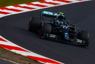 Finland&ecirc;s j&aacute; havia sido o mais r&aacute;pido no &uacute;nico treino livre em Nurburgring. Foto: Mercedes-AMG F1