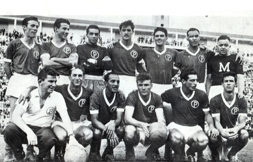 Renatinho (o segundo agachado, ao lado do roupeiro Romeu) em um dos times palmeirenses da segunda metade dos anos 50. Também agachados estão: Paulinho (o segundo) e Mazzola (o terceiro). Em pé, estão o goleiro Nilvaldo, o zagueiro Múcio (o quarto), Gérsio Passadore (o quinto) e Waldemar Fiúme (o sexto)