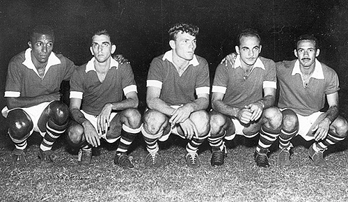 Da esquerda para a direita: Maurinho, Pagão, Mazzola, Dino Sani e Tite.
