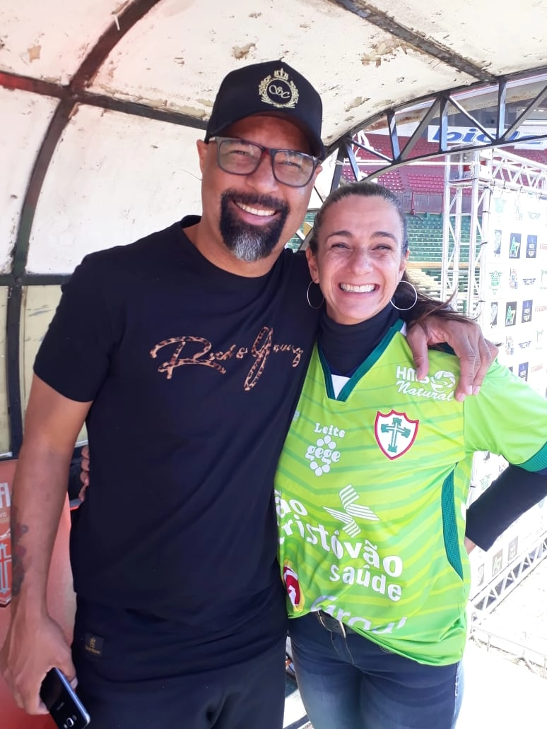 Dinei e Pati Venerando (filha de Félix) em agosto de 2019. Foto: arquivo pessoal de Pati Venerando