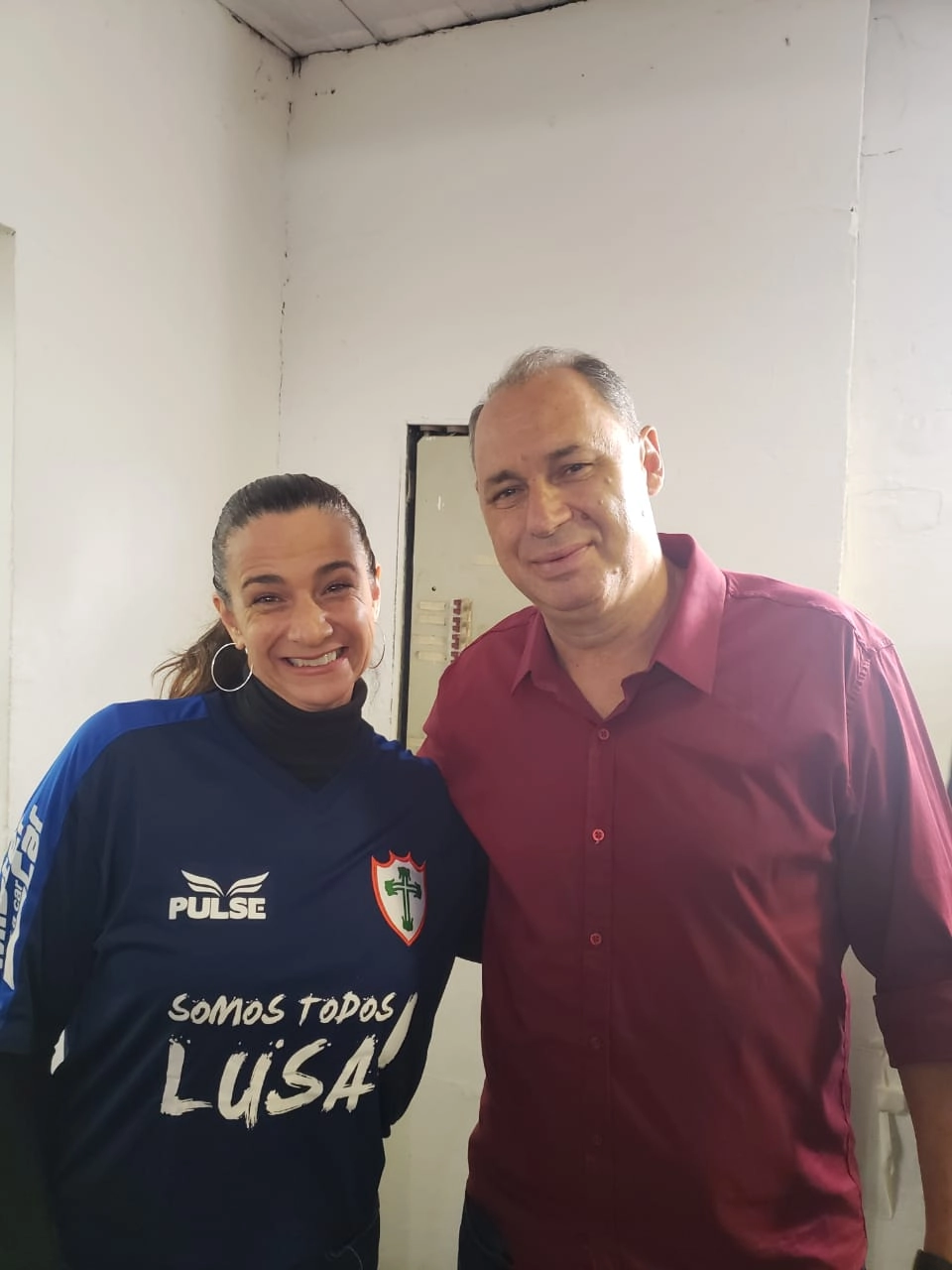 Pati Venerando (filha de Félix) e Evair em agosto de 2019. Foto: arquivo pessoal de Pati Venerando