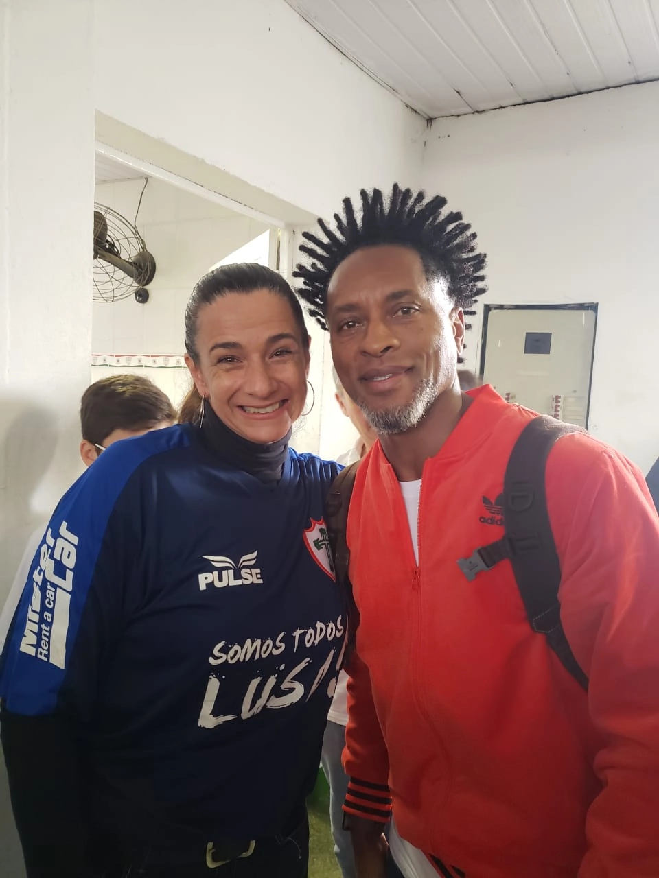 Pati Venerando (filha de Félix) e Zé Roberto em agosto de 2019. Foto: arquivo pessoal de Pati Venerando