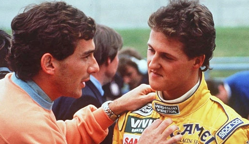 Senna discute com Schumacher em 1992, ano em que os dois tiveram vários atritos. Foto: Divulgação