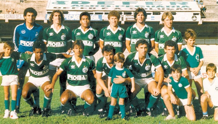 Em pé: Sérgio Nery, Fernando Nariz, Mauro Silva, Gil Baiano, Wilson Gottardo e Almir. Agachados: João Paulo Uberaba, Manguinha, Neto, Paulo Sérgio e Wanderley. Foto enviada por Artur Eugênio