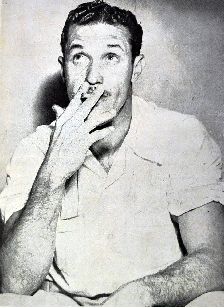 Ademir de Menezes, em 1955. Foto: Reprodução/A Gazeta Esportiva Ilustrada