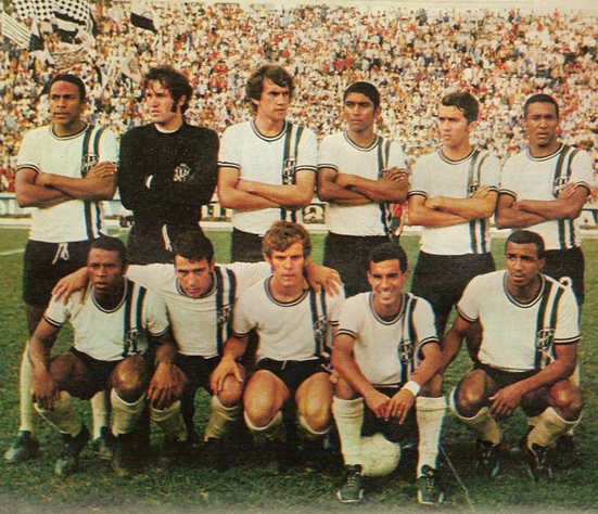A equipe que disputou a Taça de Prata, em 1970. 
Em pé: Teodoro, Wilson, Samuel, Dagoberto, Nelsinho Baptista e Santos.
Agachados: Ditinho, Dicá, Manfrini, Roberto Pinto e Adílson. Foto enviada por Walter Roberto Peres e publicada na 