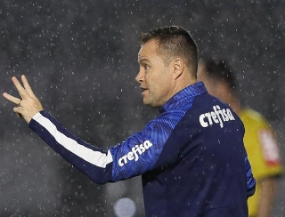 Andrey Lopes volta a trabalhar como auxiliar técnico do Palmeiras. Foto: Cesar Greco/Ag. Palmeiras