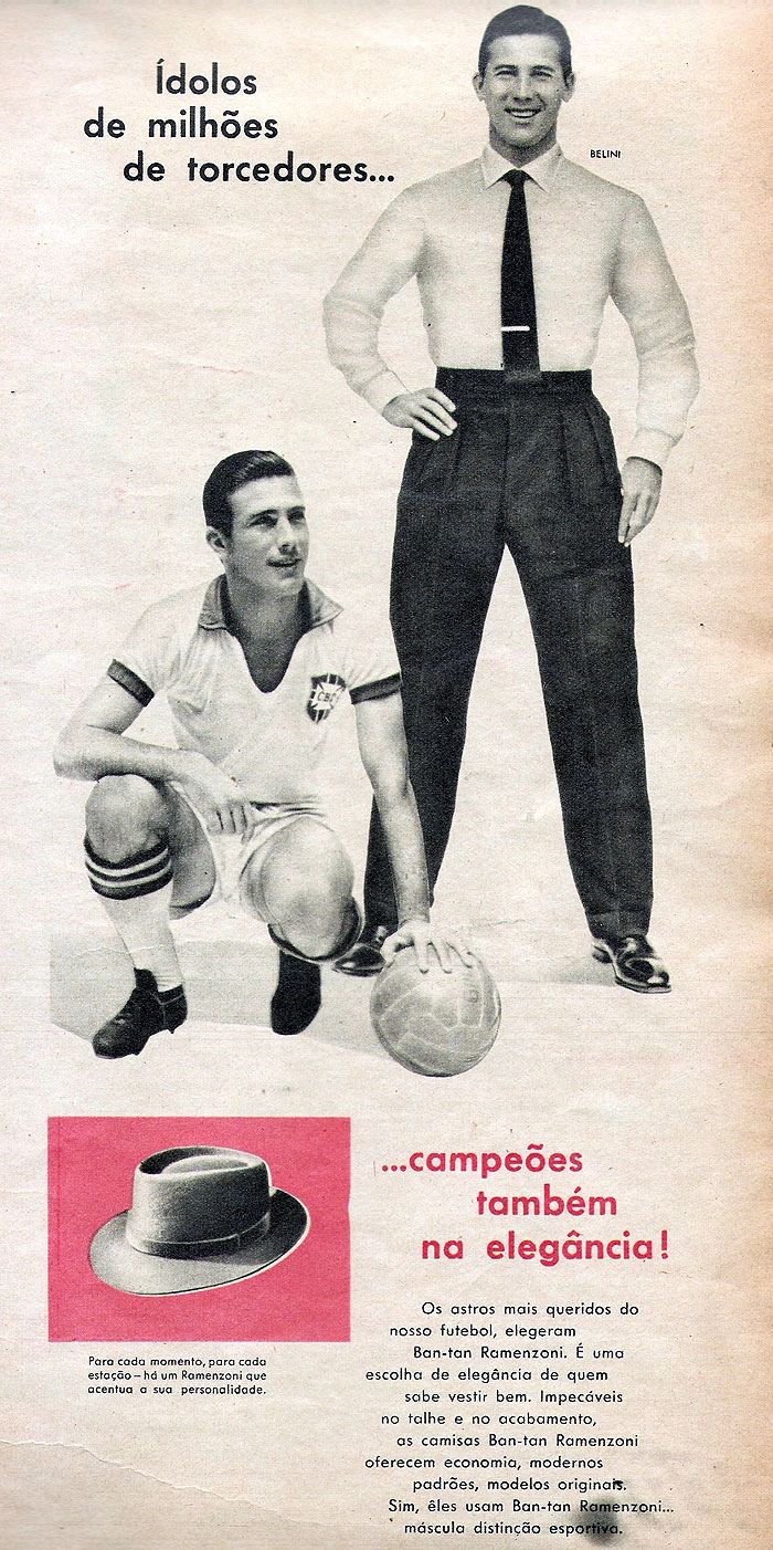 Camisa Seleção brasileira Classica usada de 1958 a 1965 - Retro