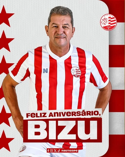 O Clube Náutico Capibaribe prestou homenagem a Bizu em 18 de junho de 2024, dia em que o ex-centroavante completou 64 anos. Reprodução