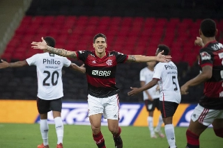 Destaque do Flamengo, Pedro foi chamado por Tite para o lugar de Neymar. Foto: Alexandre Vidal/Flamengo