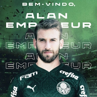 Alan Empereur pertence ao Hellas Verona, da Itália, e chega por um ano no Verdão. Foto: Divulgação