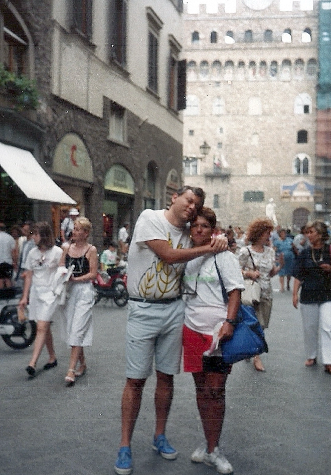 Milton e Lenice, no final dos anos 80, conhecendo a cidade de Roma-ITA