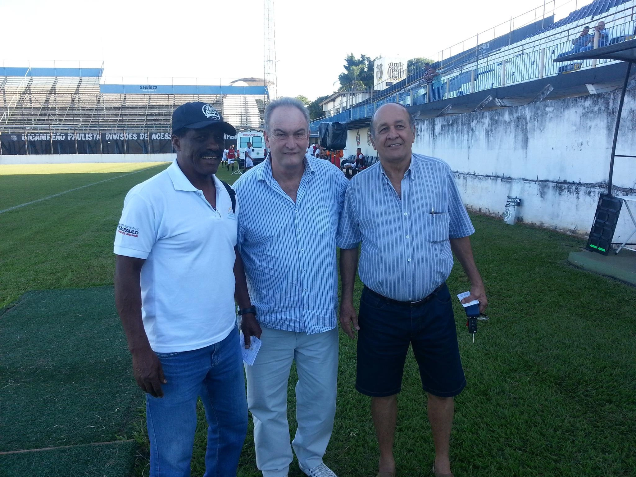 Zé Maria (o Super Zé), Edvaldo Tietz e Ademir Gonçalves em Santa Bárbara D´Oeste, no dia 19 de fevereiro de 2016. Foto: Arquivo pessoal