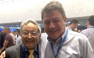 Hiroshi Shimuta, presidente da Nicom, e Otto Von Sothen, presidente da Tigre