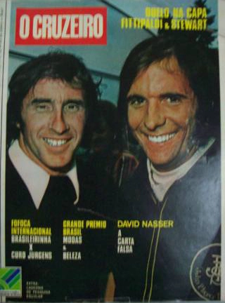 Jackie Stewart e Emerson Fittipaldi travaram uma disputa intensa em 1972. Por conta disso, estamparam muitas revistas da época, como a brasileira 