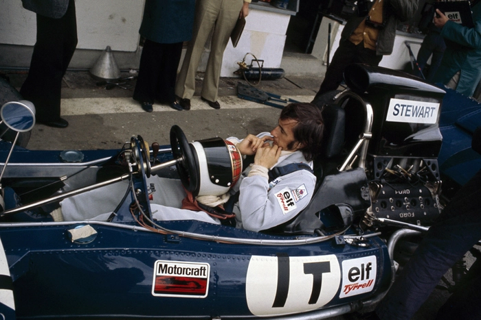 A bordo de sua Tyrrell-Ford, Stewart teve de enfrentar problemas estomacais (úlcera) ao longo da temporada. Nos bastidores, a piada que circulava era a de que o nome de sua úlcera era 