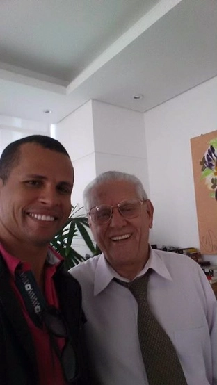 Os jornalistas Cristiano Silva e Joseval Peixoto, em 2016. Foto: reprodução