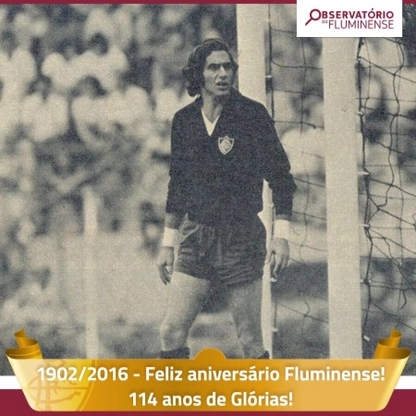 Félix, um dos grandes jogadores da história do Fluminense. Foto: reprodução