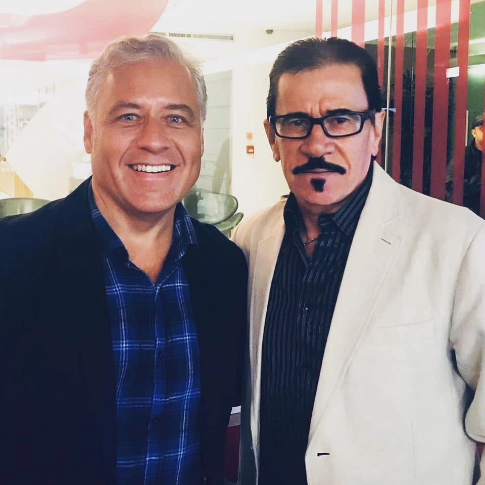 O jornalista Fábio Salgueiro e Zenon em outubro de 2017. Foto: arquivo pessoal de Fábio Salgueiro