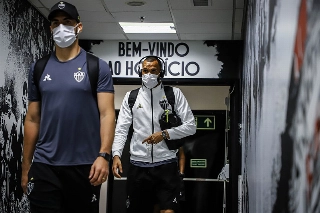 Goleiro Everson é mais um infectado pelo coronavírus no Galo. Foto: Pedro Souza / Agência Galo / Atlético