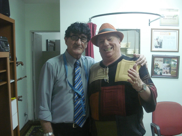Thomazini e Raul Gil. Foto enviada por Thomazini
