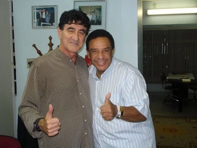 Thomazini e Agnaldo Timóteo. Foto enviada por Thomazini