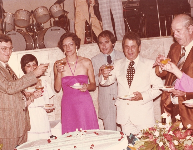 Flávio Adauto, Thomazini (é o quarto) e Carlos Aymard. Foto arquivo ACEESP