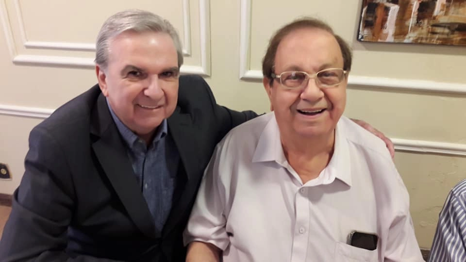 Fausto Camunha e Salomão Ésper em 14 de outubro de 2019. Foto: arquivo pessoal de Fausto Camunha