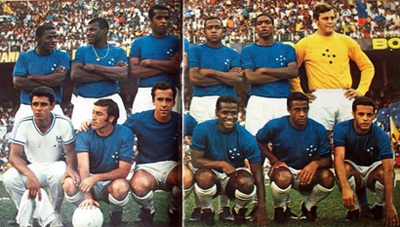 Em p&eacute;: Z&eacute; Carlos, Pedro Paulo, Dit&atilde;o, Darci Meneses, Murilo e Raul em p&eacute; e Natal, Tost&atilde;o, Evaldo, Dirceu Lopes e Hilton Oliveira agachados. Foto enviada ao site pelo internauta Walter Peres

