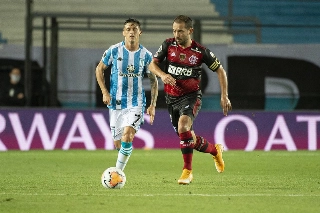 Mengão empatou em 1 a 1 na partida de ida contra o Racing. Foto: Alexandre Vidal/Flamengo