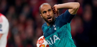 Lucas Moura na partida contra o Ajax. Foto: Matthew Childs/Reuters/Via UOL