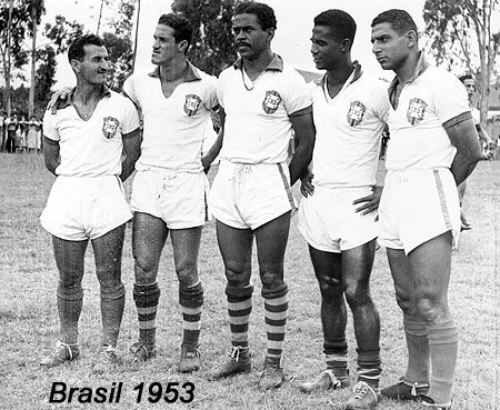 Da esquerda para a direita: Cláudio, Ademir de Menezes, Baltazar, Didi e Rodrigues Tatu.
