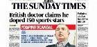 Médico revela a jornal suposto escândalo de doping envolvendo 150 atletas