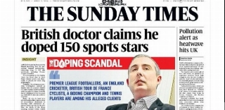 M&eacute;dico revela a jornal suposto esc&acirc;ndalo de doping envolvendo 150 atletas