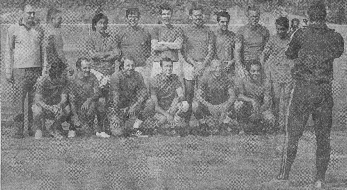 No amistoso Paulistas x Cariocas em 70, Riva também clicou o time de jornalistas do Rio. O saudoso Ademir de Menezes é o penúltimo em pé e José Trajano, o primeiro agachado