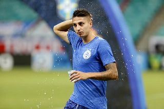 Ramirez afirmou que não ofendeu Gerson em jogo do Bahia contra o Flamengo. Foto: Felipe Oliveira / EC Bahia