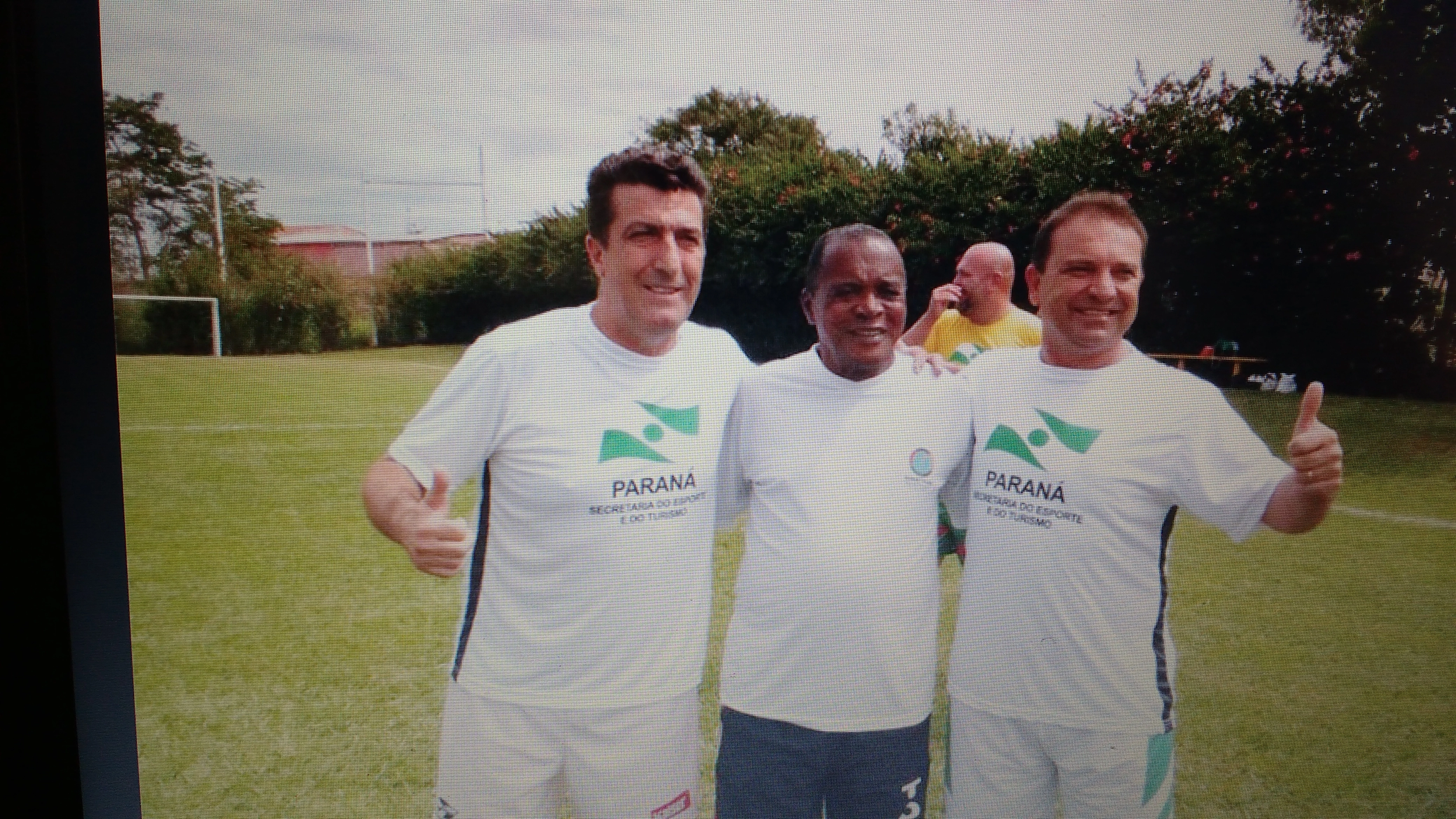 2º Encontro de Ex-Atletas do Matsubara, em 2016. Carlos Alberto Spina, Paraná e Jé