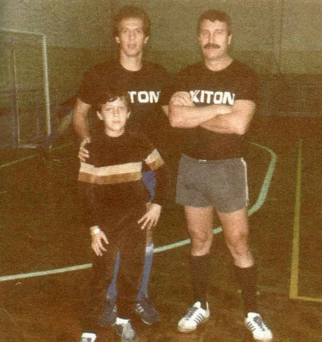 Emerson Leão, Milton Bigucci e Júnior em 1982. Foto: arquivo pessoal de Milton Bigucci