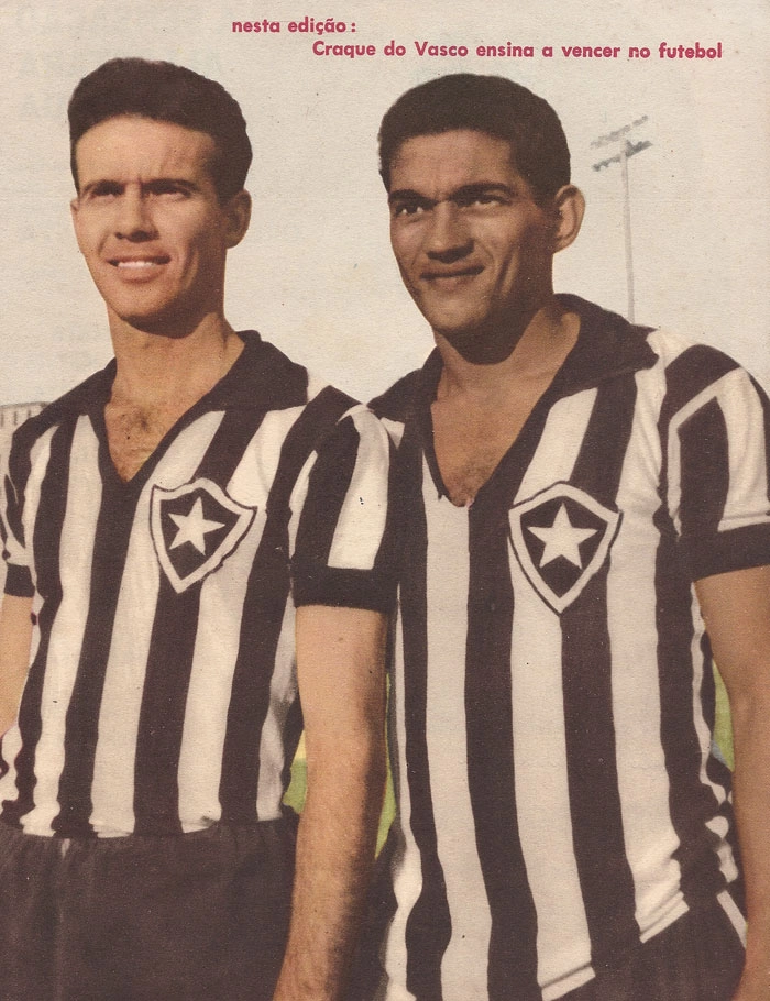 Zagallo e Garrincha marcaram época no Botafogo e na Seleção Brasileira. Foto: Revista do Esporte
