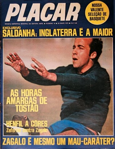 Capa da Placar durante a Copa do Mundo de 70 tem declaração de João Saldanha em destaque